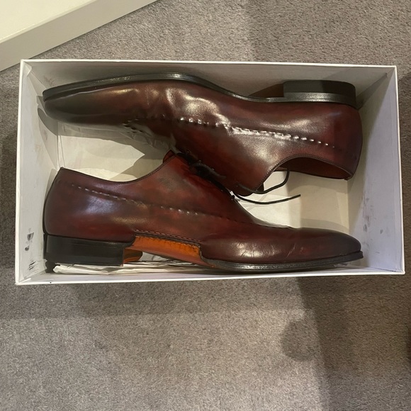 Men’s designer dress shoes rarely worn lamb skin leather main image 6